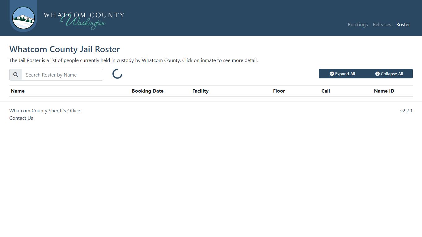 Whatcom County Sheriff's Office | Jail Roster